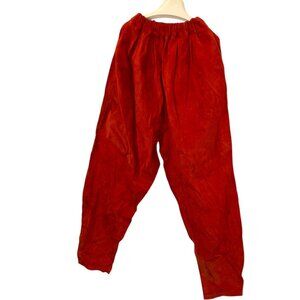 Shepatin Vintage 90s MC Hammer Burnt ORANGE FALL suede pants M